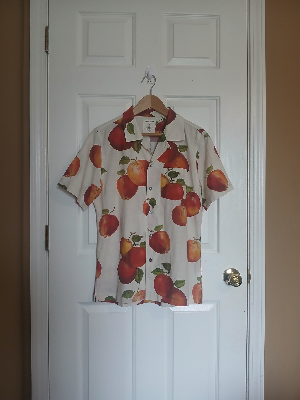 Todd Synder x John Derian Apple Camp Shirt 100% Cotton Men Size S